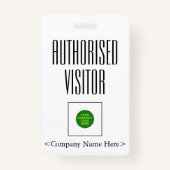 トレンディー「Authorized Visitor」バッジ バッジ (裏面)