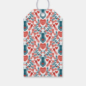 トレンディー"Joy"ボホバウブルフォトクリスマスホリデー ギフトタグ (裏面)