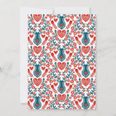 トレンディー"Joy"ボホバウブル写真クリスマスカード シーズンカード (裏面)