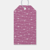 トレンディー- Violet Pink - Snowflake Giftラベル ギフトタグ (裏面)