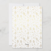 トレンディーAlways Bright金ゴールドスクリプトフォトクリスマス  シーズンカード (裏面)