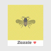 トレンディーBEEイエロー水玉模様パターンギフトデコール新規 シール (シート)