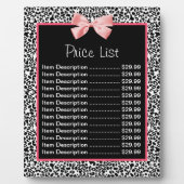 トレンディーBlack LeopardおよびWhite Leopard印刷価格表 フォトプラーク (正面)