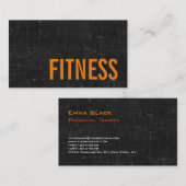 トレンディーBlackboardパーソナルフィットネストレーナースポーツ 名刺 (正面/裏面)