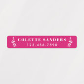 トレンディーBoho防水名ラベル ラベル (デザイン1)