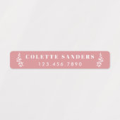 トレンディーBoho防水名ラベル ラベル (デザイン1)