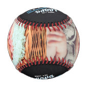 トレンディー'Brand New'パパ2フォトキープサケ 野球ボール (正面)