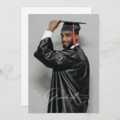 トレンディーBUDGET写真卒業のお知らせ 案内状 (正面/裏面)