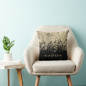 トレンディーGLAM金ゴールド黄色のグリッタリースクリプきらめくト クッション (椅子)