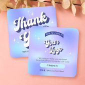 トレンディーGroovyホログラフィックビジネスサンキューカード ノートカード