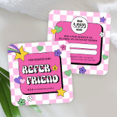 トレンディーGroovyレトロフレンドのビジネスを参照 紹介カード