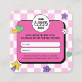 トレンディーGroovyレトロフレンドのビジネスを参照 紹介カード (裏面)