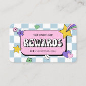 トレンディーGroovyロゴレトロガーリーヘアスタイリストサロン ロイヤリティカード (正面)