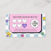 トレンディーGroovyロゴレトロガーリーヘアスタイリストサロン ロイヤリティカード (裏面)