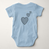 トレンディーIアムザフューチャーベビー ベビーボディスーツ (裏面)