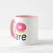 トレンディーIドーナツ心配おもしろいな句の引用文のemoji マグカップ (正面左)