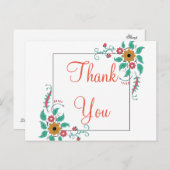 トレンディーLowsivブルーグリッターブラックありがとう ポストカード (正面/裏面)