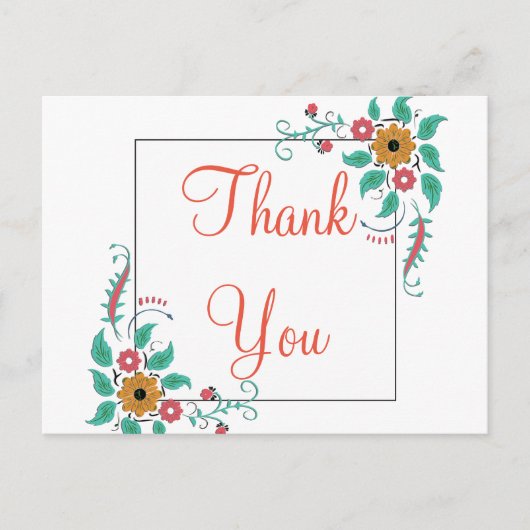 トレンディーLowsivブルーグリッターブラックありがとう ポストカード (正面)