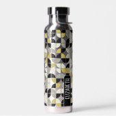 トレンディーMCMハーフムーンパターン（大きな名前ブロック付き） ウォーターボトル (左面)