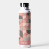 トレンディーMCMハーフムーンパターン(赤面名ブロック) ウォーターボトル (左面)