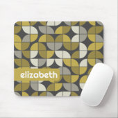 トレンディーMCMハーフムーンパターン(金ゴールド名ブロック付) マウスパッド (マウス)