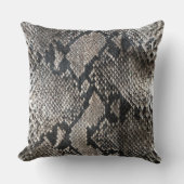 トレンディーPythonスネークスキン – リッチエレガントファッション クッション (正面)