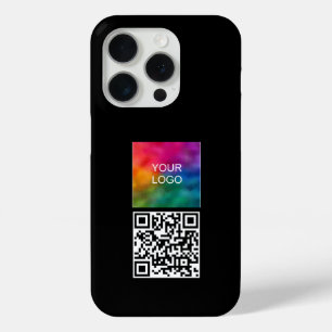 トレンディーQRコードアップロードロゴテンプレートエレガントデザイン iPhone 15 PROケース