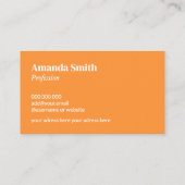 トレンディーQRコードクール抽象芸術の淡色 名刺 (裏面)