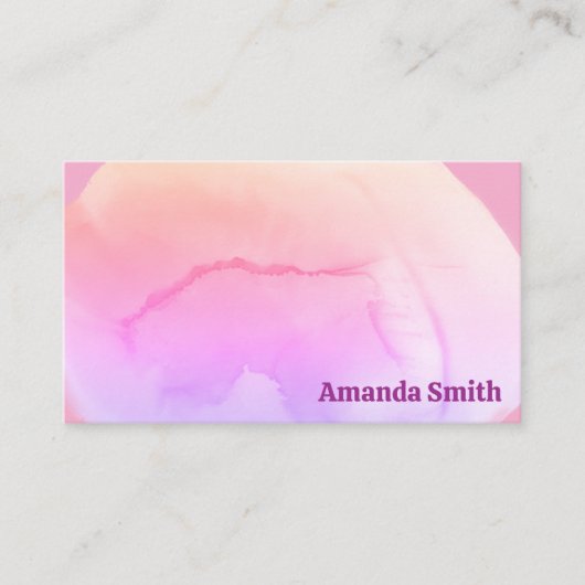 トレンディーQRコードクール抽象芸術カラフルビジネスカー 名刺 (正面)