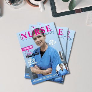 トレンディーRNナース雑誌の写真卒業 招待状