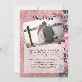 トレンディーROSEGOLD結婚のメタリックピンクのネイビーグリッター