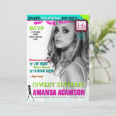 トレンディーSweet sixteen誌カバー招待状 招待状 (スタンド正面)