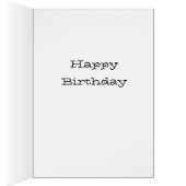 トレンディーTレックスグリーティングカード (内側 (右))