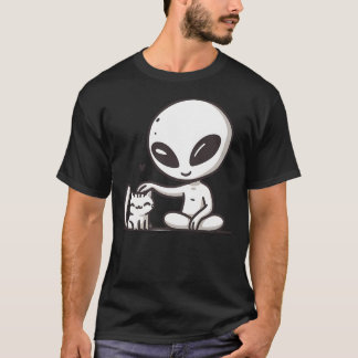 トレンディーUfoシャツレトロエイリアンフレンズGraphic Teeca Tシャツ