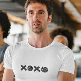 トレンディーXOXOピックボールハグ&キス Tシャツ