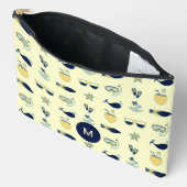 トレンディ夏のシンボルパターンモノグラム アクセサリーポーチ (見開き)