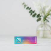 トレンディ インスタグラム ホログラフィック スキニー名刺 (スタンド正面)