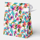 トレンディ カラフル トロピカル ウォーターカラー ボタニカル フェイバーボックス (裏面)