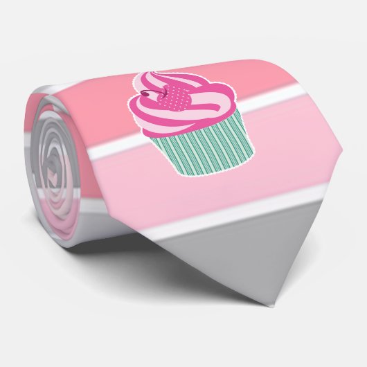 トレンディ ストライプ カップケーキ ネクタイ (ロール)