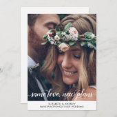 トレンディ セイム ラブ ニュープラン 変更日 フォト 案内状 (正面/裏面)