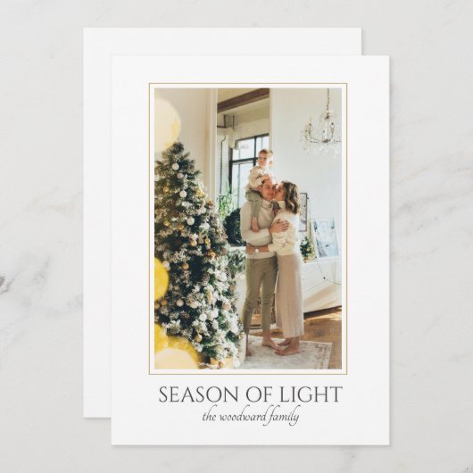 トレンディ モダン フォト クリスマス (正面/裏面)