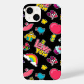 トレンディ I Love You カラフル モダン ガーリー Y2K Case-Mate iPhoneケース (裏面)