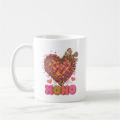 トレンディ XOXO ハート コーヒーマグカップ (左)