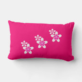 トレントカラーピンク，バラ, ランバークッション (裏面)