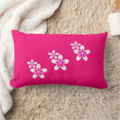 トレントカラーピンク，バラ, ランバークッション (ブランケット)