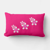 トレントカラーピンク，バラ, ランバークッション (正面)