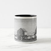 トレントン、ニュージャージーのワシントン州の披露宴 ツートーンマグカップ (中央)