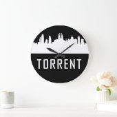 トレント |スペインの都市 ラージ壁時計 (ホーム)