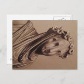 トレント・バルローのベールを被った女性「ベルニニの後 ポストカード (正面/裏面)