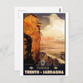 トレント – Sardagnaケーブルカー ポストカード (正面/裏面)